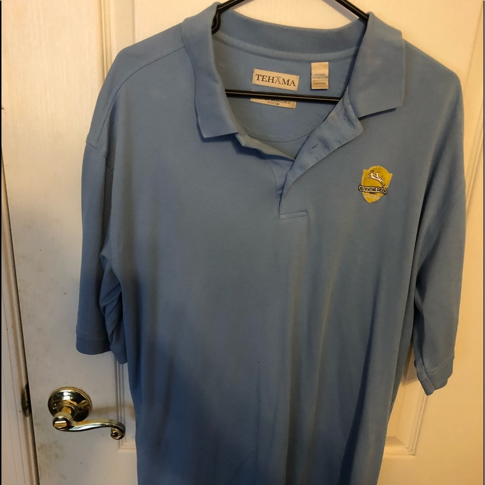 Running dear golf club mens polo shirt size XL